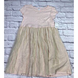 Harper Canyon Girls Size 8 Light Pink Glitter Short Sleeve Dress